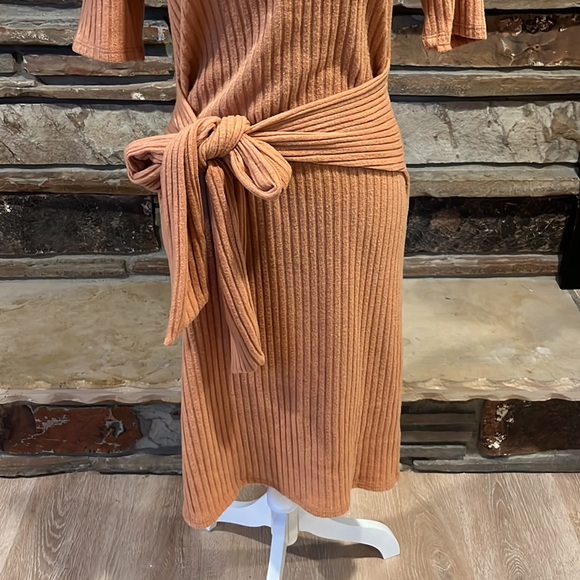 Mikarose Cora Ribbed Stretch Midi Dress - Picture 3 of 7